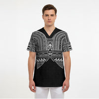 Philippines Igorot Tribal Inspired Scrub Top Black Version
