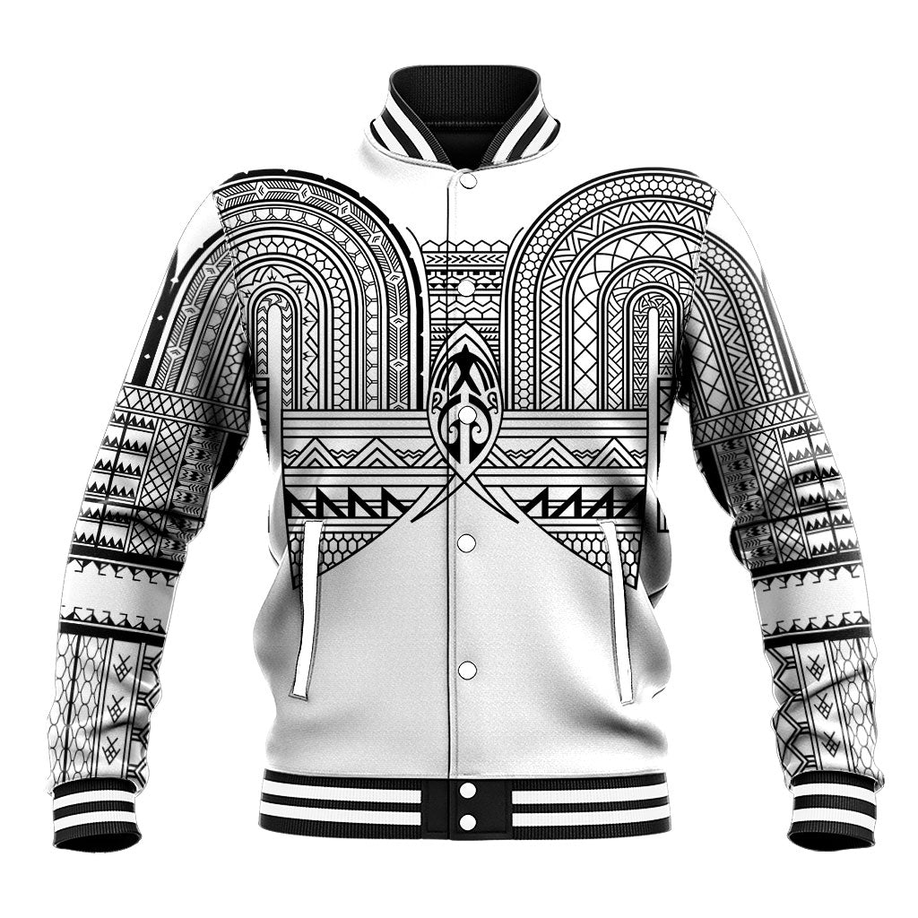 Philippines Igorot Tribal Inspired Baseball Jacket White Version