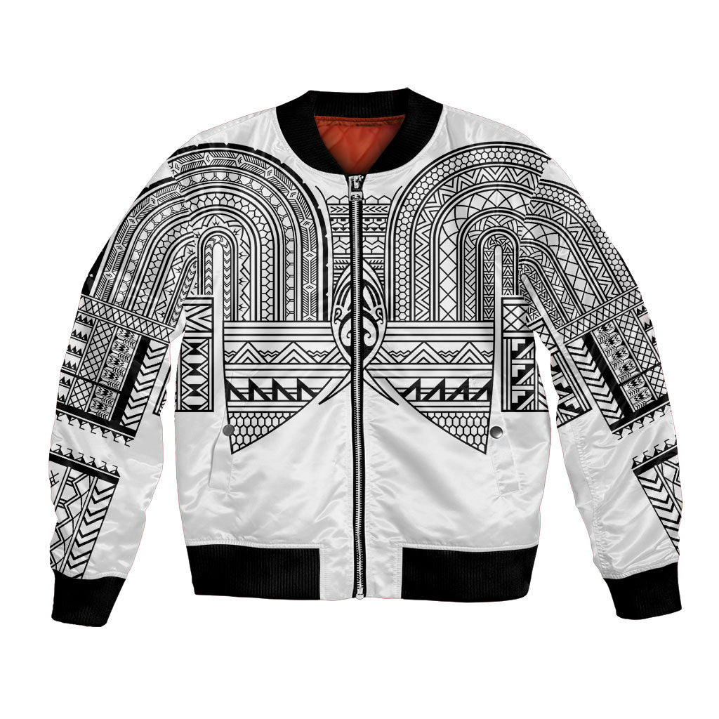 Philippines Igorot Tribal Inspired Bomber Jacket White Version