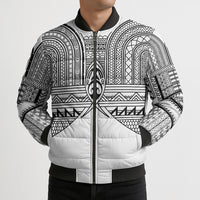 Philippines Igorot Tribal Inspired Bomber Puffer Jacket White Version