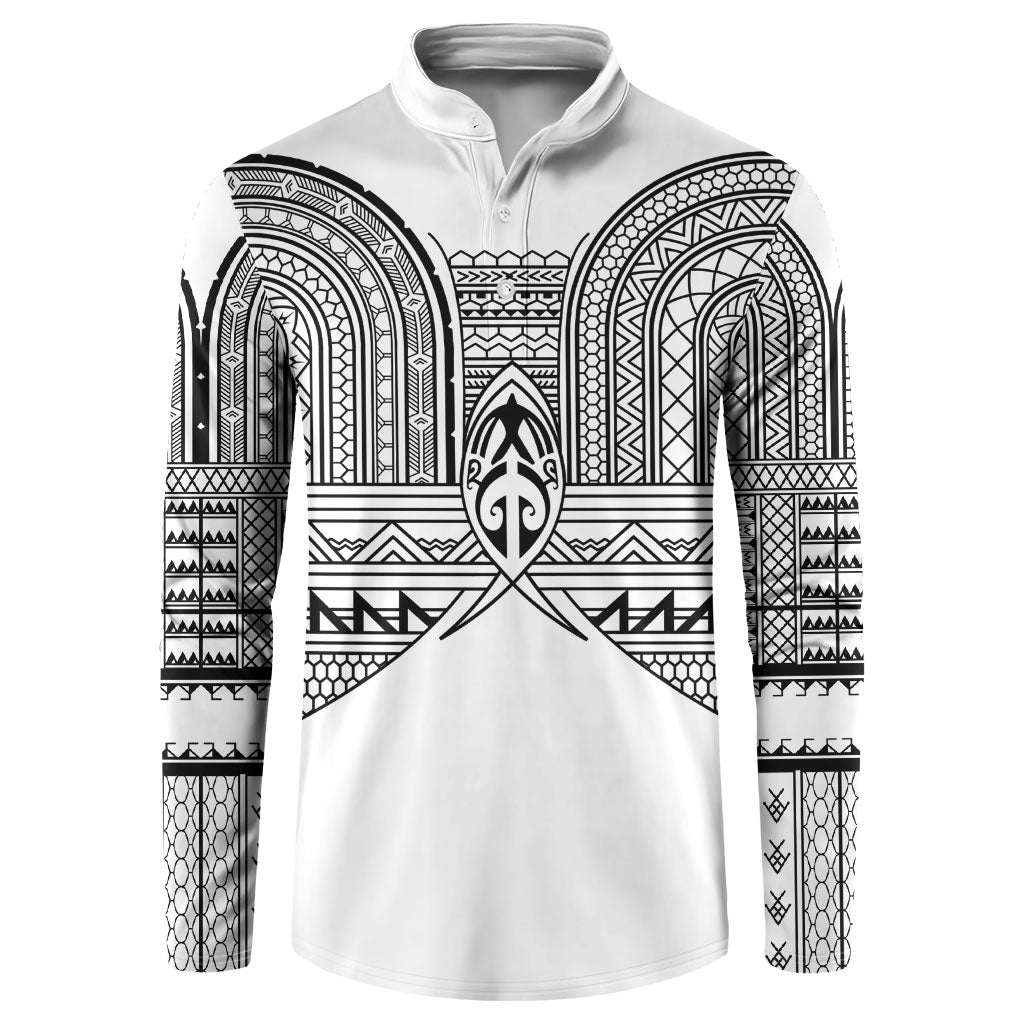 Philippines Igorot Tribal Inspired Button Sweatshirt White Version