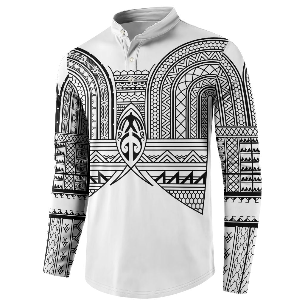 Philippines Igorot Tribal Inspired Button Sweatshirt White Version