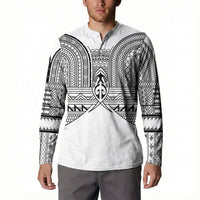 Philippines Igorot Tribal Inspired Button Sweatshirt White Version