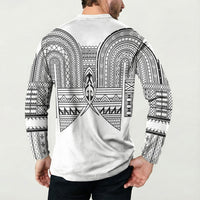Philippines Igorot Tribal Inspired Button Sweatshirt White Version