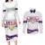 Custom USA 2024 Couples Matching Long Sleeve Bodycon Dress and Long Sleeve Button Shirt Summer Sport Go United States LT05 - Wonder Print Shop