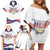 Custom USA 2024 Family Matching Off Shoulder Short Dress and Hawaiian Shirt Summer Sport Go United States LT05 - Wonder Print Shop