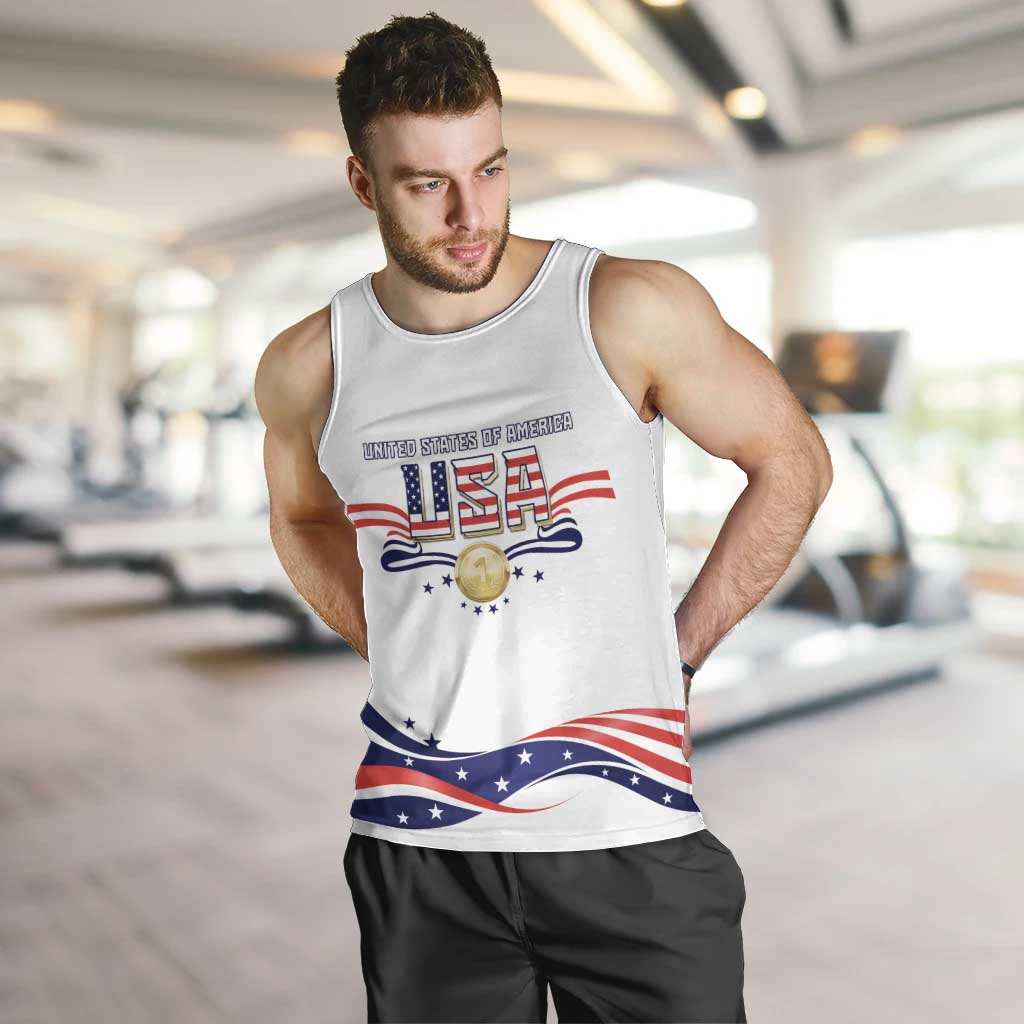 Custom USA 2024 Men Tank Top Summer Sport Go United States LT05 - Wonder Print Shop