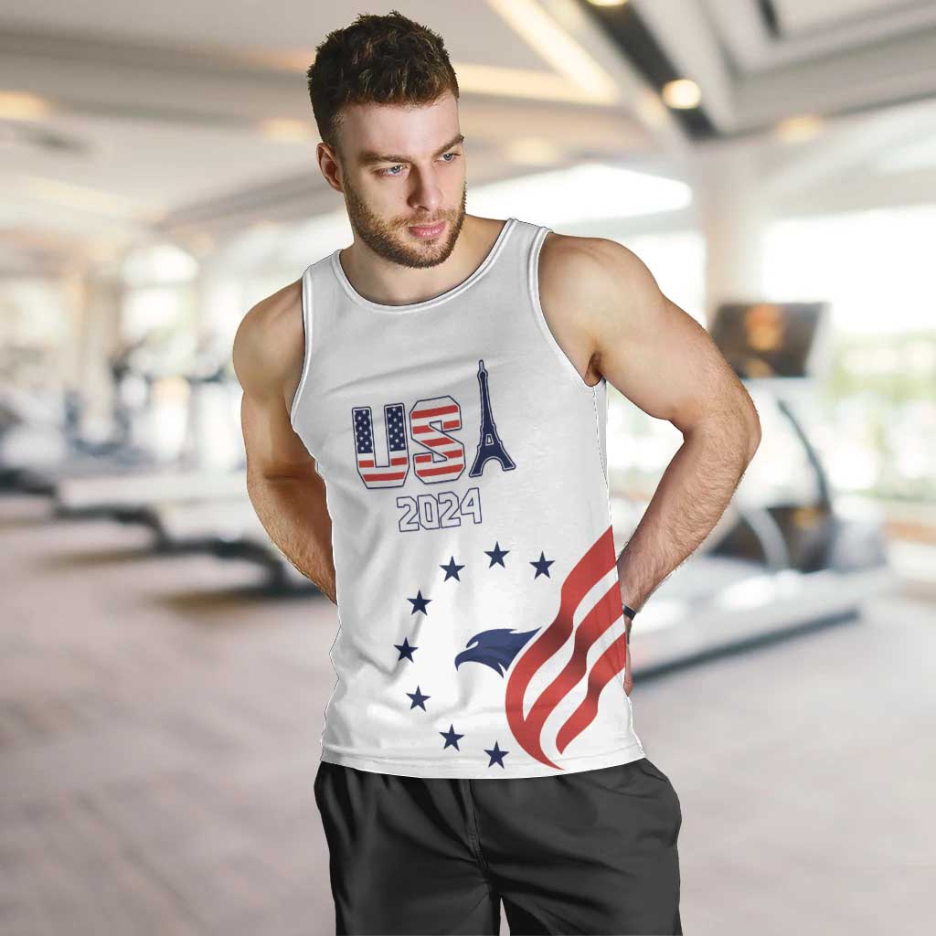 Custom USA 2024 Paris Men Tank Top United States Sport LT05 - Wonder Print Shop