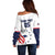 Custom USA 2024 Paris Off Shoulder Sweater United States Sport LT05 - Wonder Print Shop