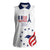 Custom USA 2024 Paris Women Sleeveless Polo Shirt United States Sport LT05 - Wonder Print Shop