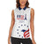 Custom USA 2024 Paris Women Sleeveless Polo Shirt United States Sport LT05 - Wonder Print Shop