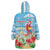 Hawaii Christmas Wearable Blanket Hoodie Funny Macaw Parrot Tropical Vibe