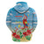 Hawaii Christmas Zip Hoodie Funny Macaw Parrot Tropical Vibe LT05 - Wonder Print Shop