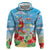 Hawaii Christmas Zip Hoodie Funny Macaw Parrot Tropical Vibe LT05 - Wonder Print Shop