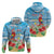 Hawaii Christmas Zip Hoodie Funny Macaw Parrot Tropical Vibe LT05 - Wonder Print Shop