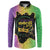 Mardi Gras Button Sweatshirt Laissez Les Bons Temps Rouler