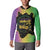 Mardi Gras Button Sweatshirt Laissez Les Bons Temps Rouler