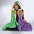 Mardi Gras Hooded Blanket Laissez Les Bons Temps Rouler