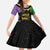 Mardi Gras Kid Short Sleeve Dress Laissez Les Bons Temps Rouler