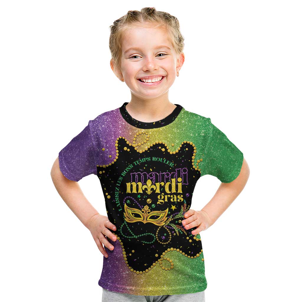 Mardi Gras Kid T Shirt Laissez Les Bons Temps Rouler