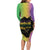 Mardi Gras Long Sleeve Bodycon Dress Laissez Les Bons Temps Rouler