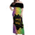 Mardi Gras Off Shoulder Maxi Dress Laissez Les Bons Temps Rouler