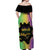 Mardi Gras Off Shoulder Maxi Dress Laissez Les Bons Temps Rouler