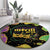 Mardi Gras Round Carpet Laissez Les Bons Temps Rouler LT05 - Wonder Print Shop