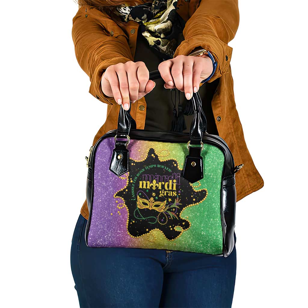 Mardi Gras Shoulder Handbag Laissez Les Bons Temps Rouler LT05 - Wonder Print Shop