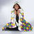 Love Mardi Gras Hooded Blanket Coquette Bow Glitter Style