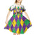 Love Mardi Gras Kid Short Sleeve Dress Coquette Bow Glitter Style