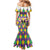 Love Mardi Gras Mermaid Dress Coquette Bow Glitter Style