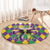 Love Mardi Gras Round Carpet Coquette Bow Glitter Style LT05 - Wonder Print Shop