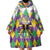 Love Mardi Gras Wearable Blanket Hoodie Coquette Bow Glitter Style