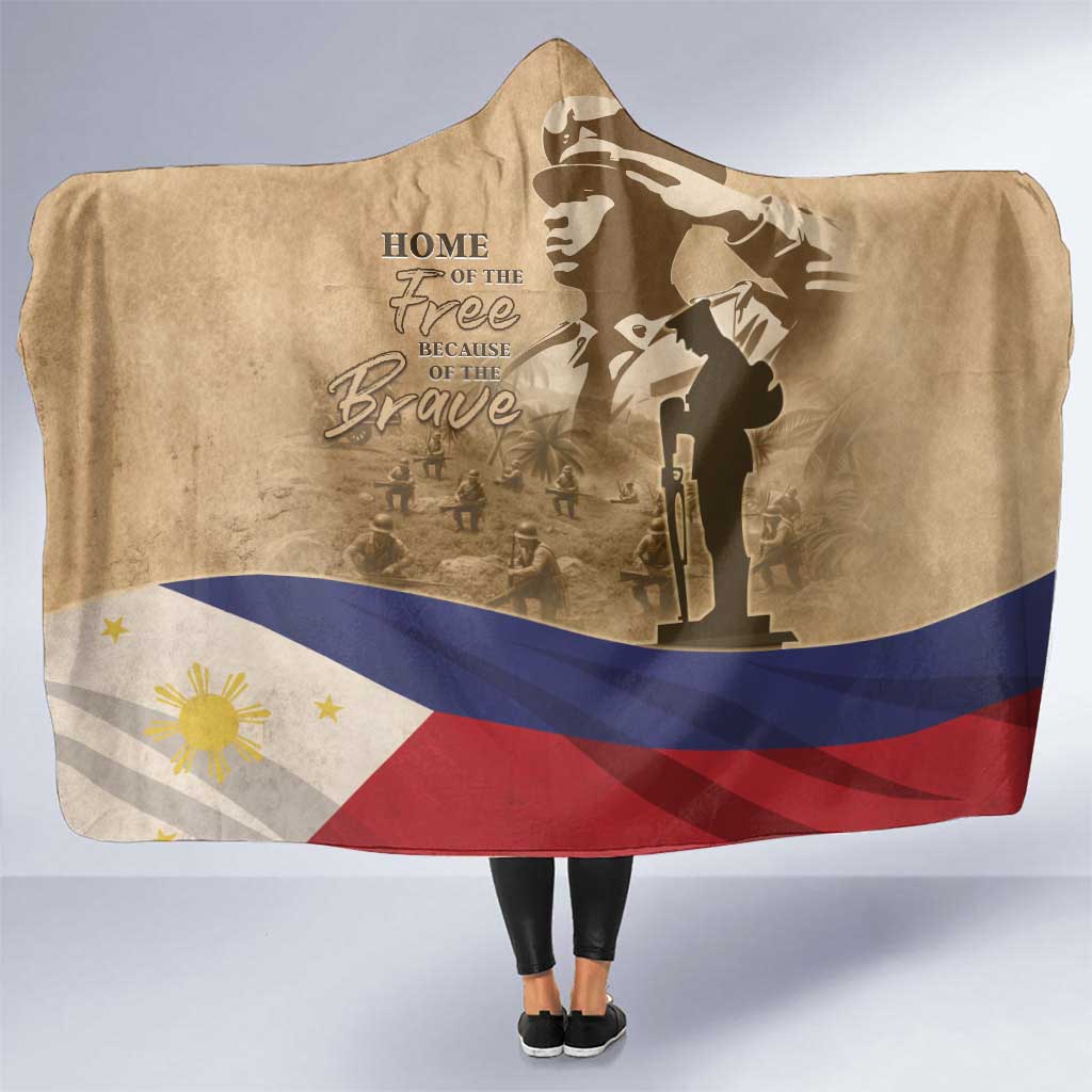 Philippines Memorial Day Hooded Blanket Honor The Fallen