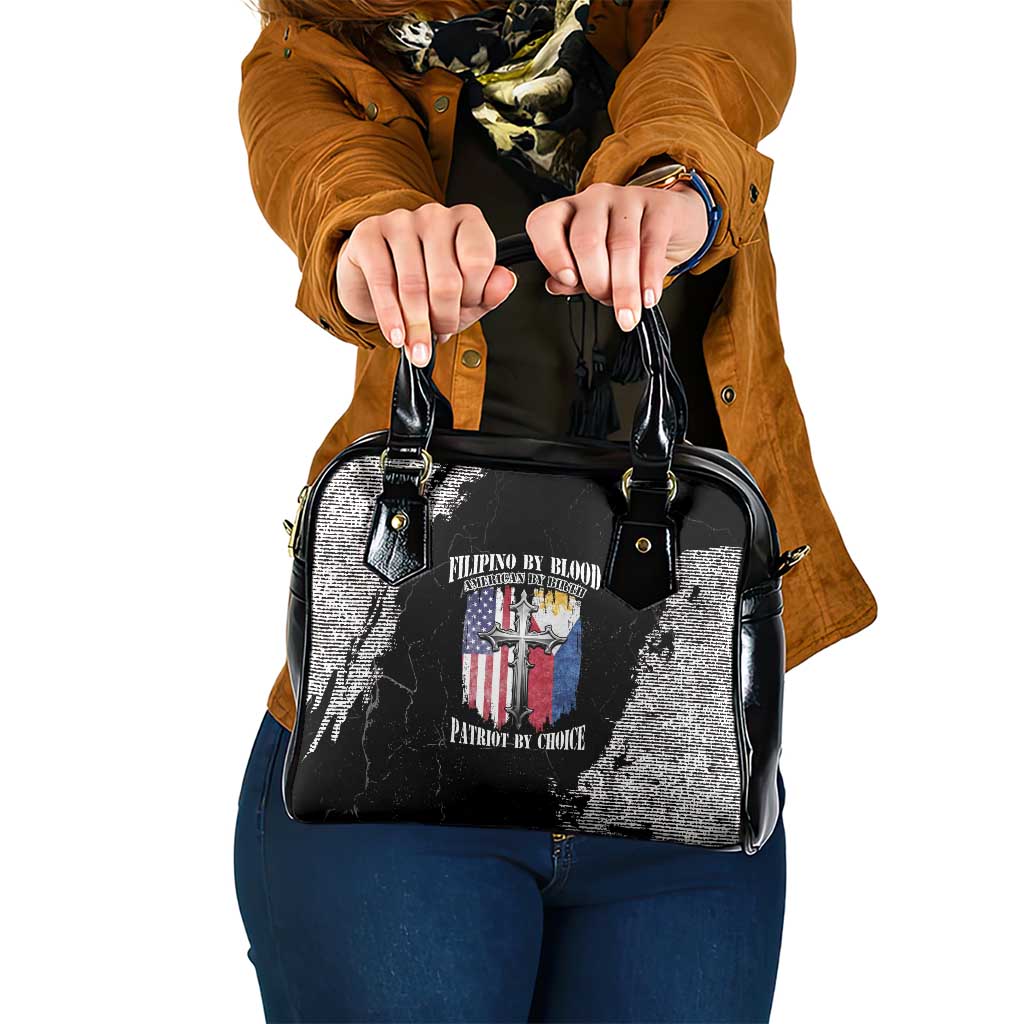 Philippines And USA Shoulder Handbag Grunge Style LT05 - Wonder Print Shop