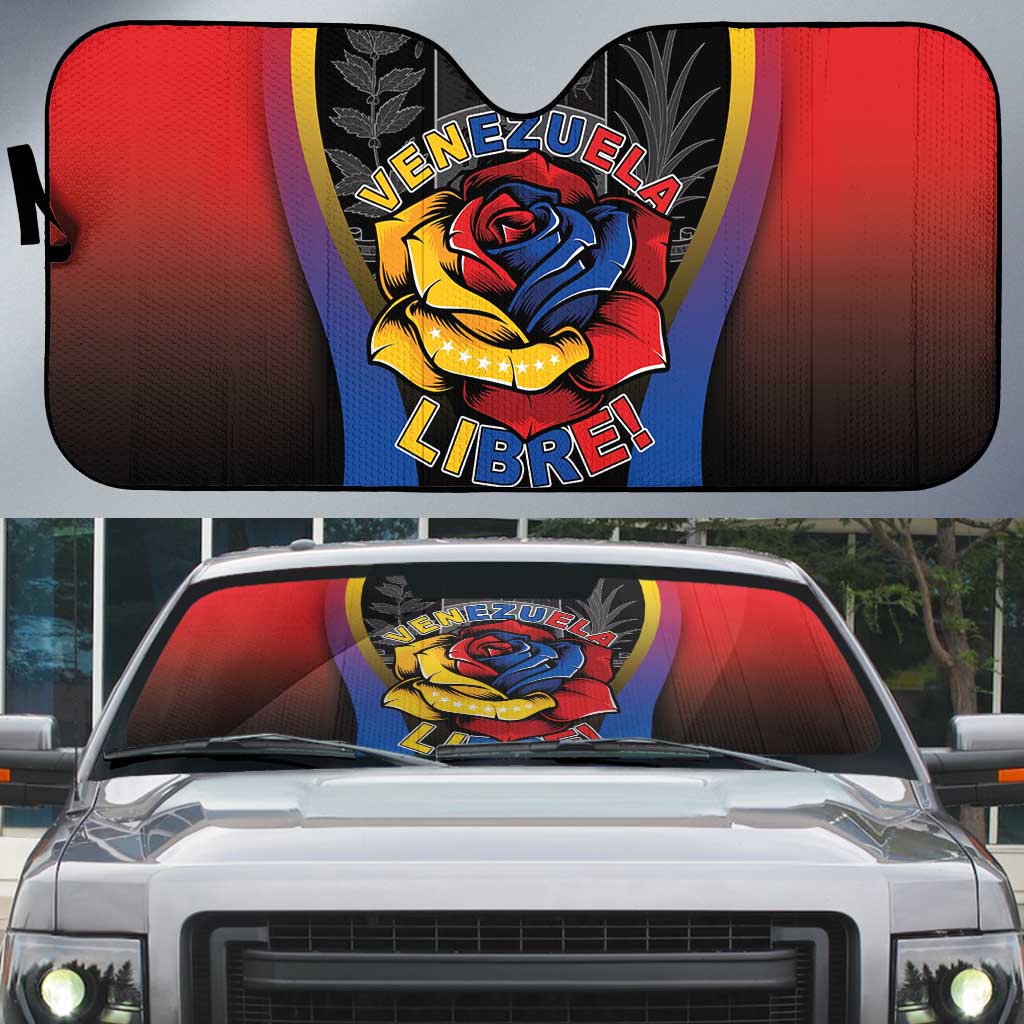 Venezuela Libre Auto Sun Shade Freedom And National Pride - Wonder Print Shop