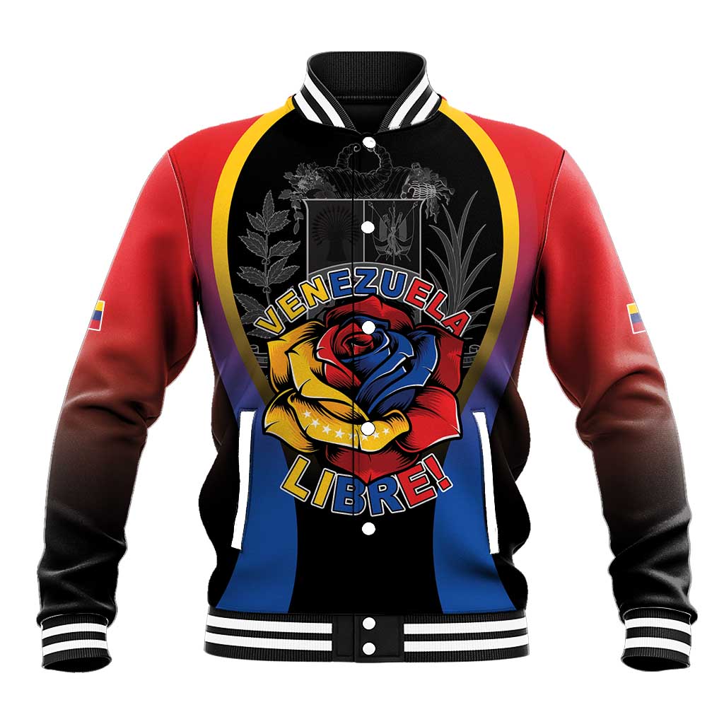 Venezuela Libre Baseball Jacket Freedom And National Pride - Wonder Print Shop