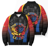 Venezuela Libre Bomber Puffer Jacket Freedom And National Pride - Wonder Print Shop