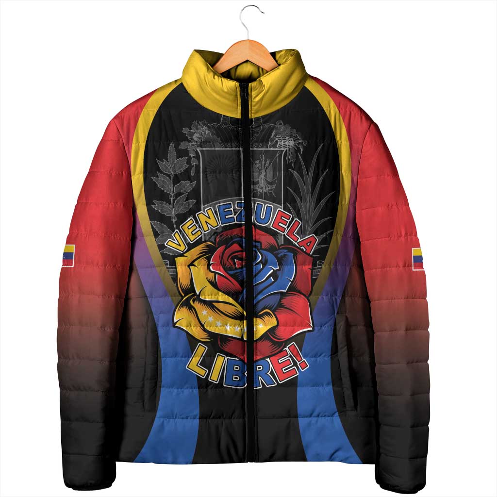Venezuela Libre Padded Jacket Freedom And National Pride - Wonder Print Shop