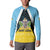 Personalised Saint Lucia Button Sweatshirt Coat Of Arm With Palm Leaf Pattern