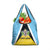 Saint Lucia Grocery Bag Coat Of Arm With Palm Leaf Pattern