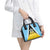 Saint Lucia Shoulder Handbag Coat Of Arm With Palm Leaf Pattern