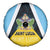 Saint Lucia Spare Tire Cover Coat Of Arm With Palm Leaf Pattern