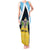 Personalised Saint Lucia Tank Maxi Dress Coat Of Arm With Palm Leaf Pattern