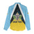 Personalised Saint Lucia Women Casual Shirt Coat Of Arm With Palm Leaf Pattern