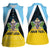 Personalised Saint Lucia Women Sleeveless Polo Shirt Coat Of Arm With Palm Leaf Pattern