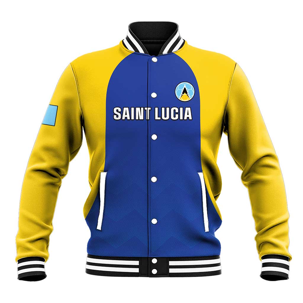 Custom Saint Lucia Football Baseball Jacket Sporty Style