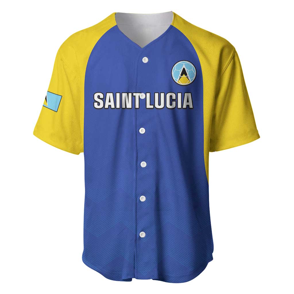 Custom Saint Lucia Football Baseball Jersey Sporty Style