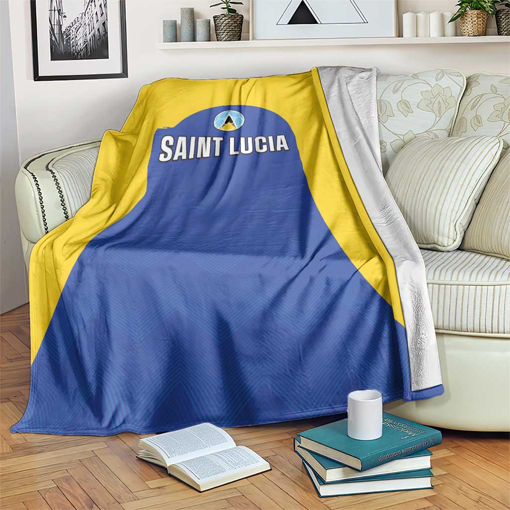 Saint Lucia Football Blanket Sporty Style